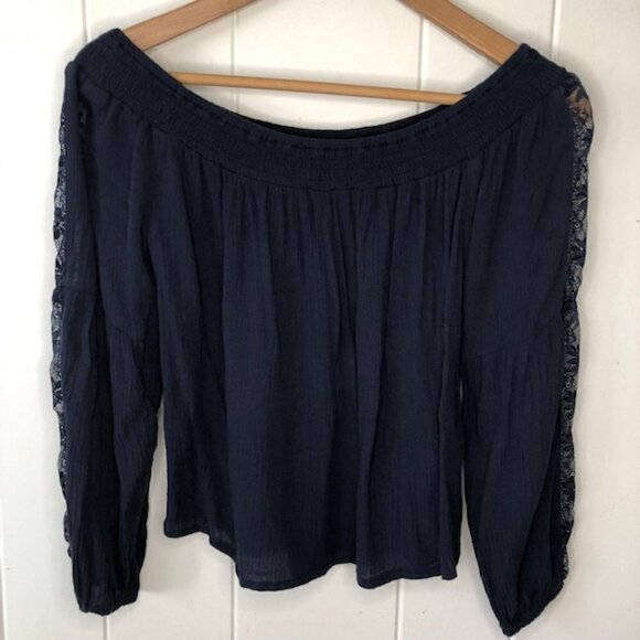 Hollister Womens Top Gauzy Flowy Small - Picture 1 of 11